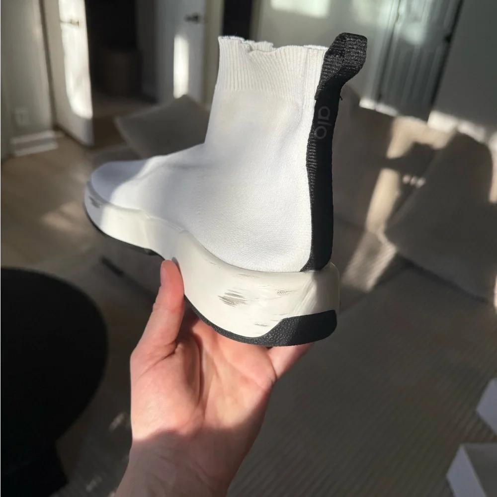 Alo White Sock Sneakers - Picture 9 of 11